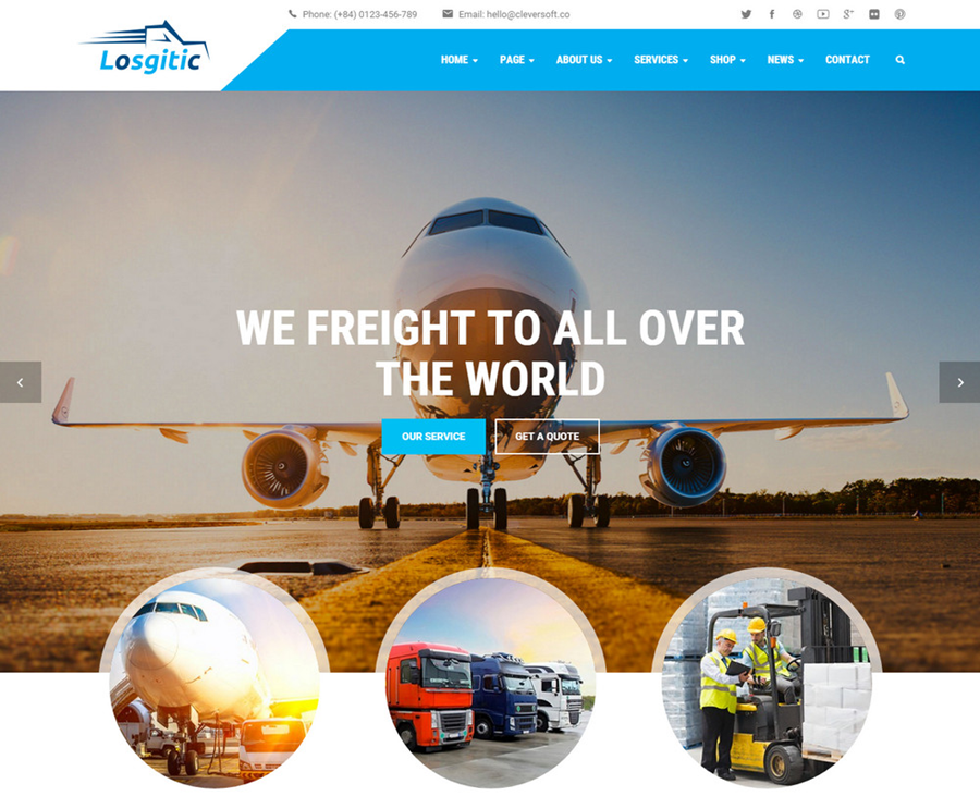 Thiết kế website logistics giao nhận chuyên nghiệp