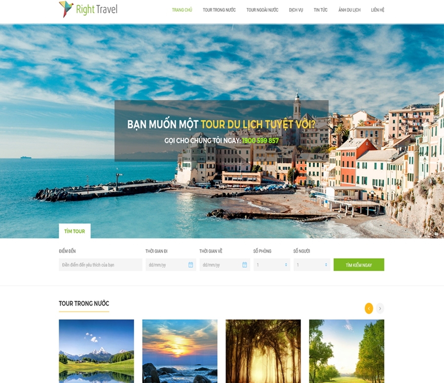 Thiết kế website du lịch tại Hà Nội
