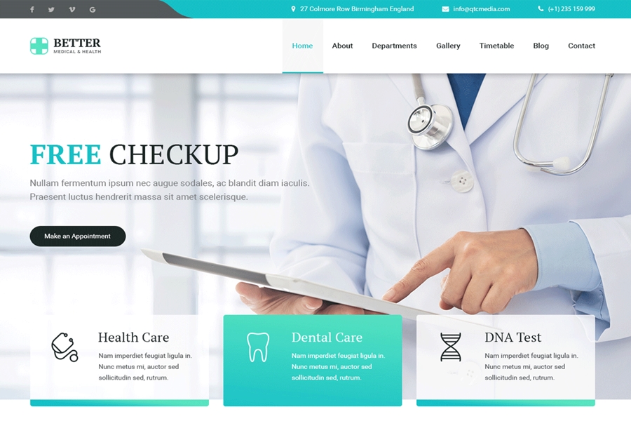 Thiết kế website bệnh viện và cơ sở y tế