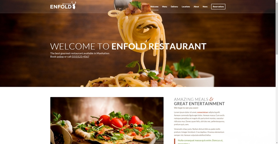 Thiết kế website nhà hàng đẹp