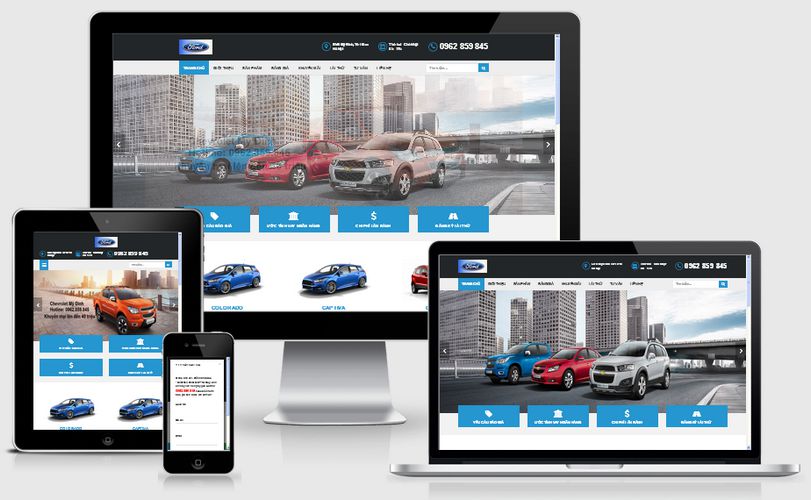 Thiết kế website thuê xe ô tô 