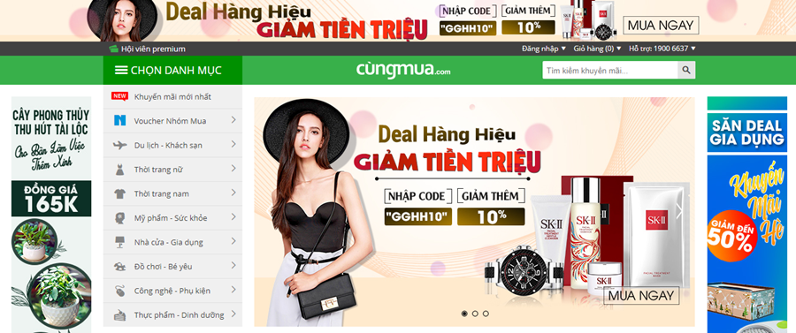 Thiết kế website deal, group coupon chuyên nghiệp